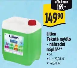 Albert Lilien Tekuté mýdlo - náhradní náplň nabídka