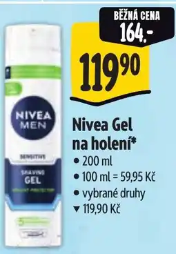 Albert Nivea Gel na holení nabídka