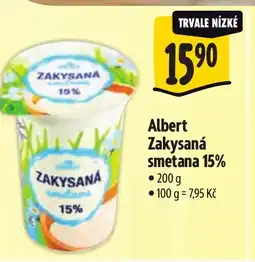 Albert Albert Zakysaná smetana 15% nabídka