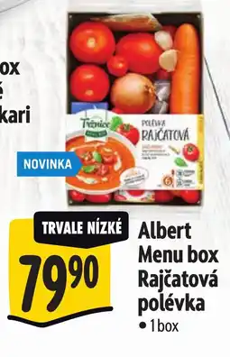 Albert Albert Menu box Rajčatová polévka nabídka