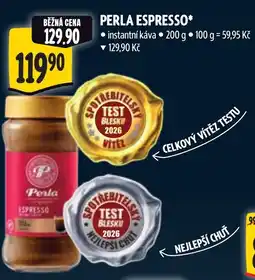 Albert Perla espresso nabídka