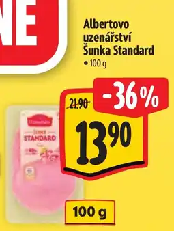 Albert Albertovo uzenářství Šunka Standard nabídka