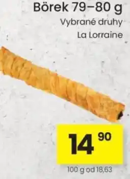 Kubík potraviny Börek nabídka