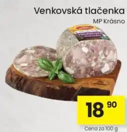 Kubík potraviny Venkovská tlačenka nabídka