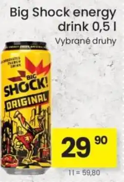 Kubík potraviny Big Shock energy drink nabídka