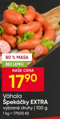 Hruška Váhala Špekáčky Extra nabídka