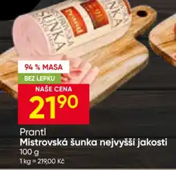 Hruška Prantl Mistrovská šunka nejvyšší jakosti nabídka