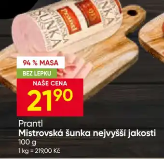 Hruška Prantl Mistrovská šunka nejvyšší jakosti nabídka