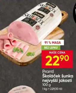Hruška Prantl Školáček šunka nejvyšší jakosti nabídka