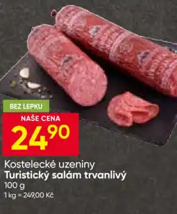 Hruška Kostelecké uzeniny Turistický salám trvanlivý nabídka