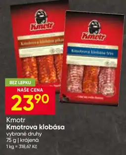 Hruška Kmotr Kmotrova klobása nabídka