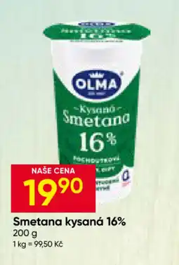 Hruška OLMA Smetana kysaná 16% nabídka