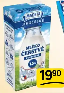 Flop MADETA Jč mléko čerstvé polotučné 1,5% nabídka