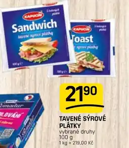 Flop Tavené sýrové plátky nabídka