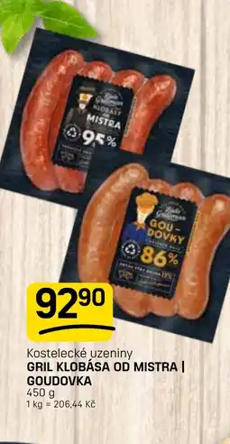 Flop Gril klobása od mistra / goudovka nabídka