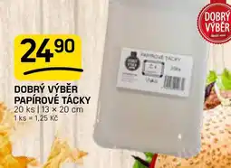 Flop Dobrý výběr Papírové tácky nabídka