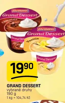 Flop Grand Dessert nabídka