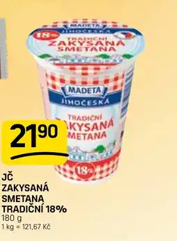 Flop MADETA Jč zakysaná smetana tradiční 18% nabídka