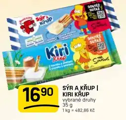 Flop Sýr a křup / Kiri krup nabídka