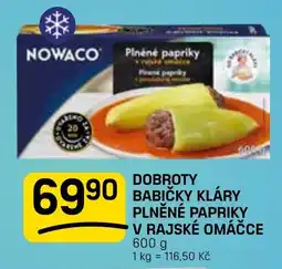 Flop NOWACO Dobroty Babičky kláry plněné papriky v rajské omáčce nabídka