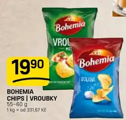 Flop Bohemia chips / vroubky nabídka