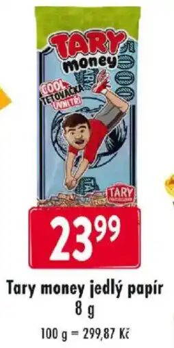 Qanto Tary money jedlý papír nabídka