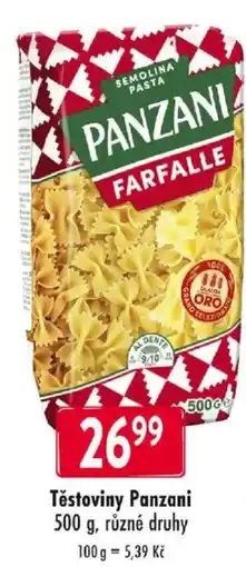 Qanto Těstoviny Panzani nabídka