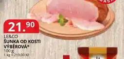 Potraviny CZ LE&CO Šunka od kosti výběrová nabídka