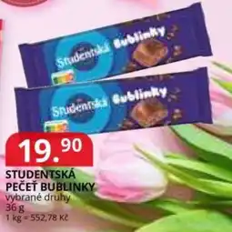 Potraviny CZ Studentská pečeť bublinky nabídka