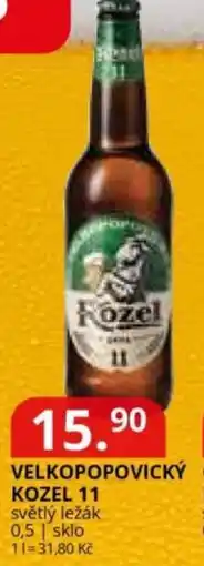 Potraviny CZ Velkopopovický Kozel 11 nabídka