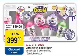 Tesco Ultra Oosh Sada slizu, obsahuje 8 druhů slizu různých textur nabídka