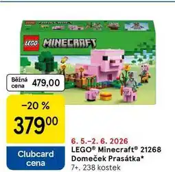 Tesco LEGO MinecraftⓇ 21268 Domeček Prasátka 7+, 238 kostek nabídka