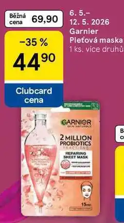 Tesco Garnier Pleťová maska, 1 ks nabídka