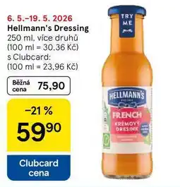 Tesco Hellmann's Dressing, 250 ml, více druhů nabídka