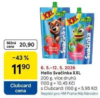 Tesco Hello Svačinka XXL, 200 g, více druhů nabídka
