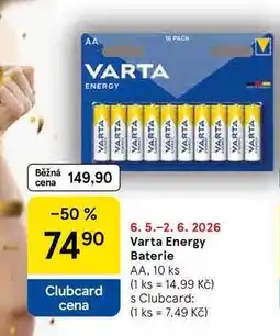 Tesco Varta Energy Baterie AA, 10 ks nabídka
