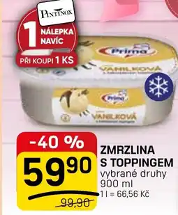 Flop Zmrzlina s toppingem nabídka