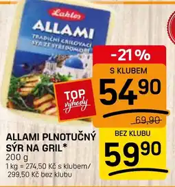 Flop Allami plnotučný sýr na gril nabídka