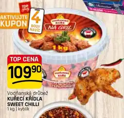 Flop Vodňanská drůbež kuřecí křídla sweet chilli nabídka