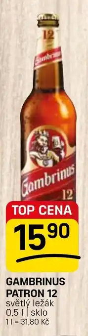Flop Gambrinus patron 12 světlý ležák nabídka