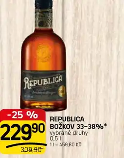 Flop Republica božkov 33-38% nabídka