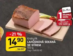Flop Krahulík Lahůdková sekaná se sýrem nabídka