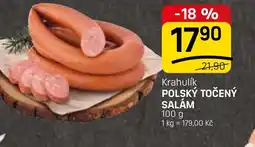 Flop Krahulík polský točený salám nabídka
