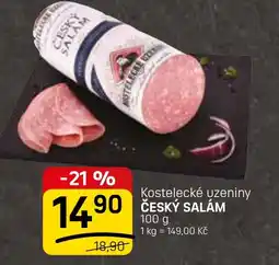 Flop Kostelecké uzeniny Český salám nabídka