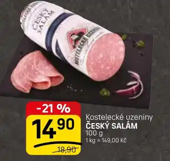 Flop Kostelecké uzeniny Český salám nabídka