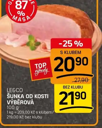 Flop Le&co šunka od kosti výběrová nabídka