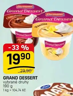 Flop Grand dessert nabídka