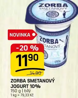 Flop Zorba smetanový jogurt 10% nabídka