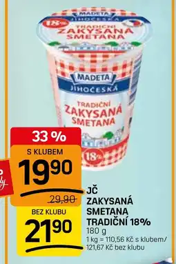 Flop Madeta Jč zakysaná smetana tradiční 18% nabídka