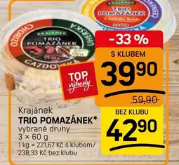 Flop Krajánek Trio pomazánek nabídka